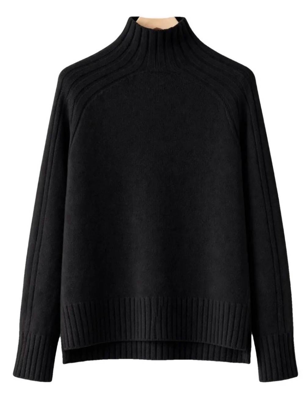 Polo by Ralph Lauren Ribbed Mock Neck Sweater Wool Cashmere blend M